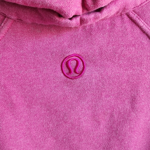 Lululemon Cuddle Up Jacket Sweatshirt Heathered Paris Pink Size 10 - Picture 5 of 14